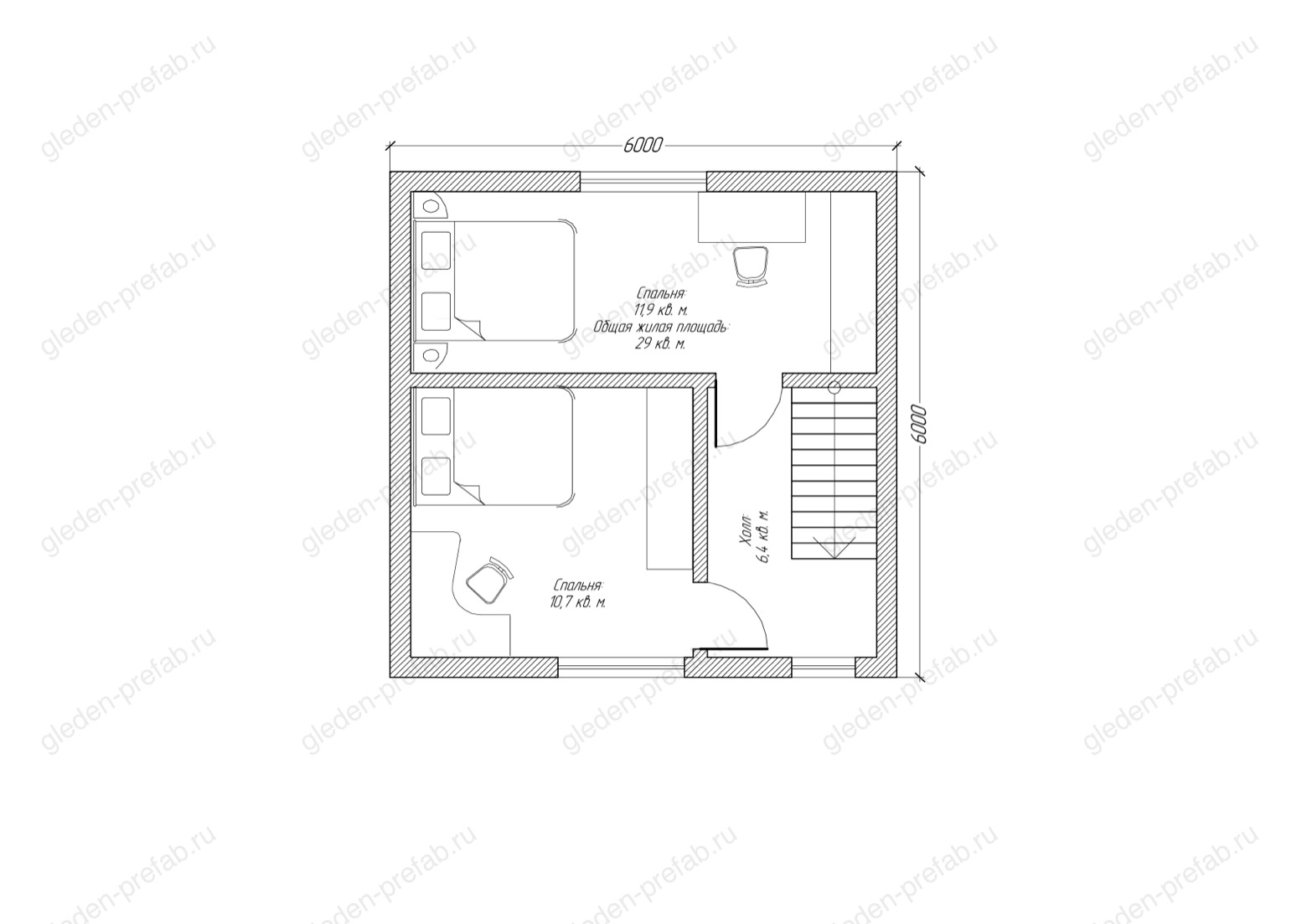 Планировка проекта Gleden «KL-1»